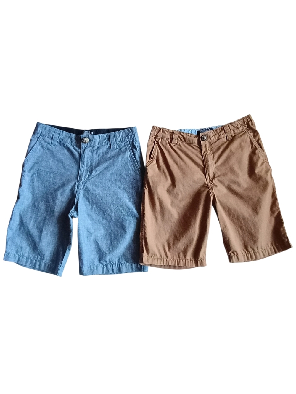 ORGNLS 48 Boys Shorts Bundle Cotton Blue Beige Summer 11-12Y